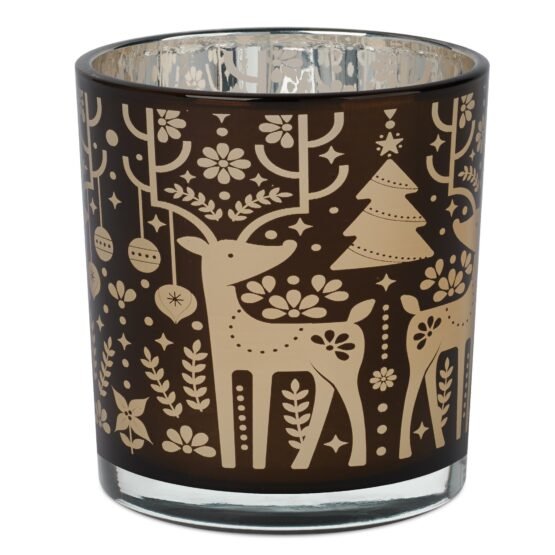 Holiday Trio 3x3 Inch EP Glass 3 Piece Hurricane Vase Set - Image 9