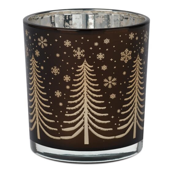 Holiday Trio 3x3 Inch EP Glass 3 Piece Hurricane Vase Set - Image 2