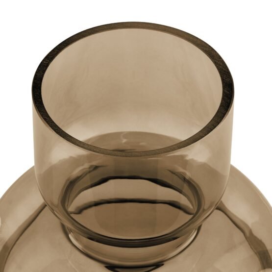 Riva Multi Bulb Brown Glass 9.5 Inch Tall Vase - Image 2
