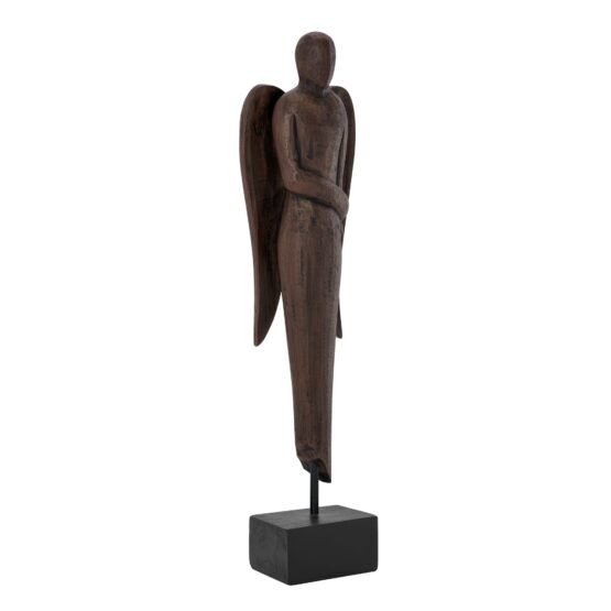 Carved Angel 20 Inch Tall Mission Style Resin Decor Sculpture - Image 8
