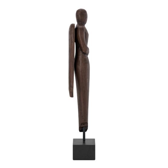 Carved Angel 20 Inch Tall Mission Style Resin Decor Sculpture - Image 9