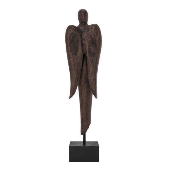 Carved Angel 20 Inch Tall Mission Style Resin Decor Sculpture - Image 4