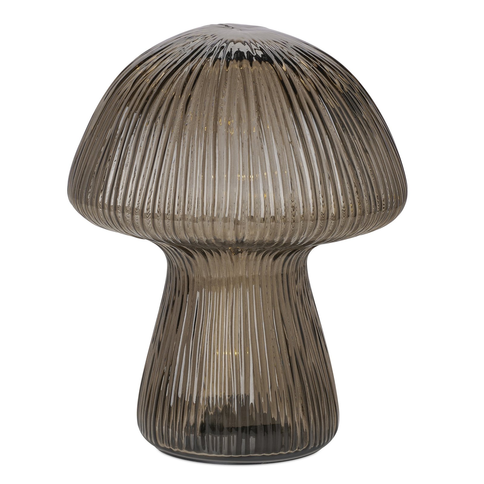 Mushroom 8 inch Tall Glass LED Decor Light - Image 6