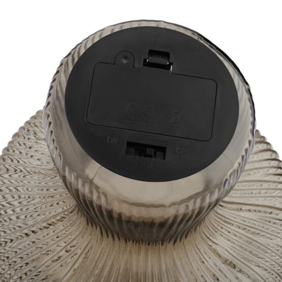 Mushroom 8 inch Tall Glass LED Decor Light - Image 2
