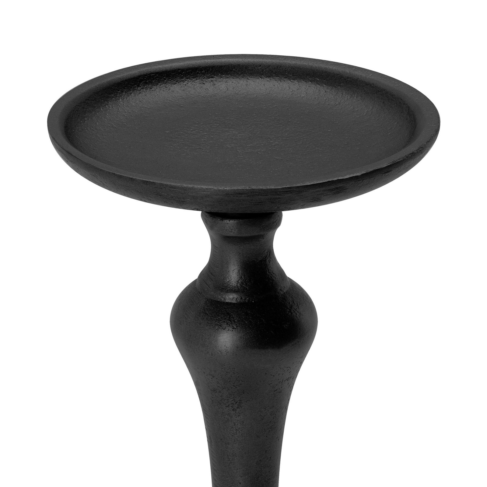 Chapel Antique Black Aluminum 5 Inch Tall Pillar Candle Holder - Image 6