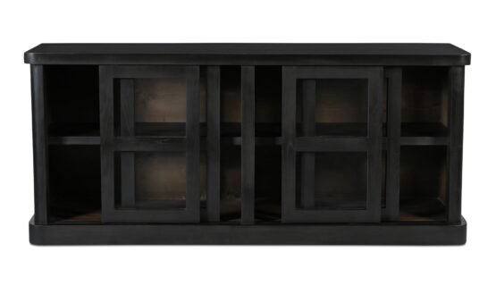 MONA SIDEBOARD BLACK BROWN - Image 4