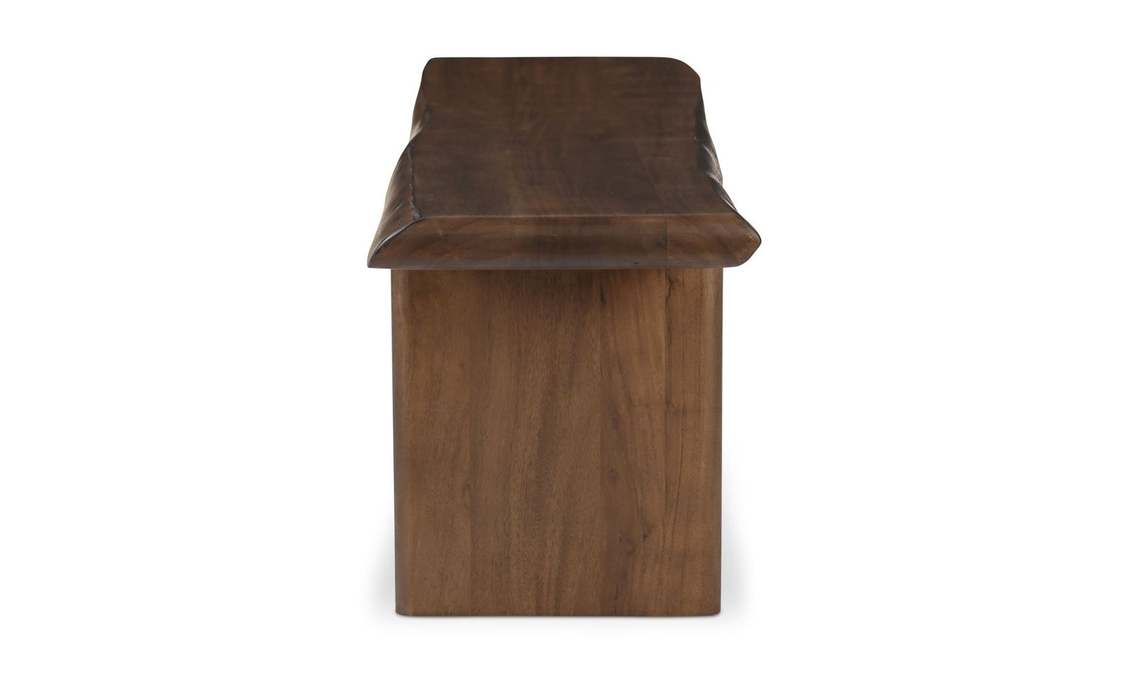 LILA DINING BENCH LARGE BROWN BLACK VEGAN LEATHER - Image 3