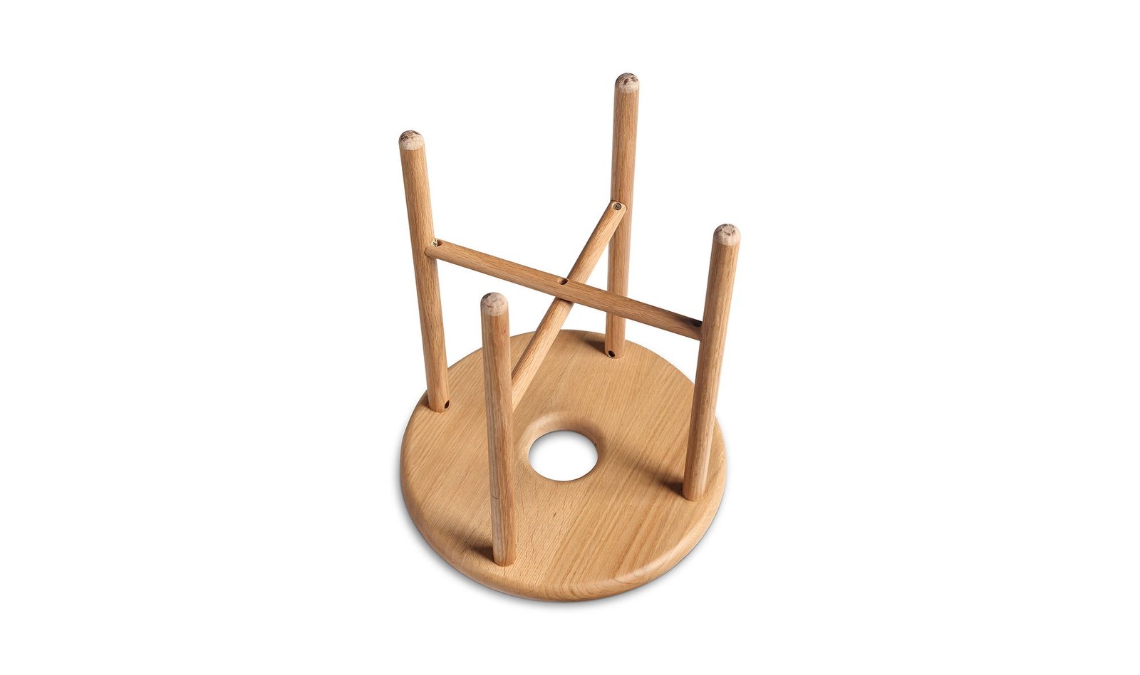 NAMBA STOOL NATURAL OAK BLACK - Image 5