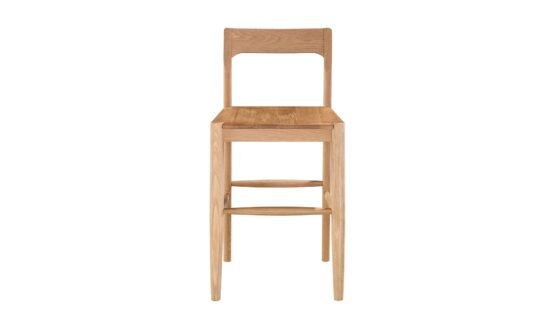 OWING COUNTER STOOL NATURAL OAK BLACK