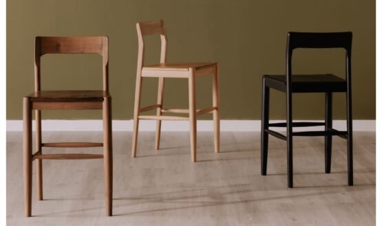 OWING COUNTER STOOL NATURAL OAK BLACK - Image 2