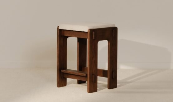 ASHBY COUNTER STOOL BROWN BLACK - Image 2