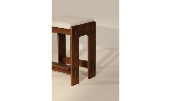 ASHBY COUNTER STOOL BROWN BLACK - Image 3