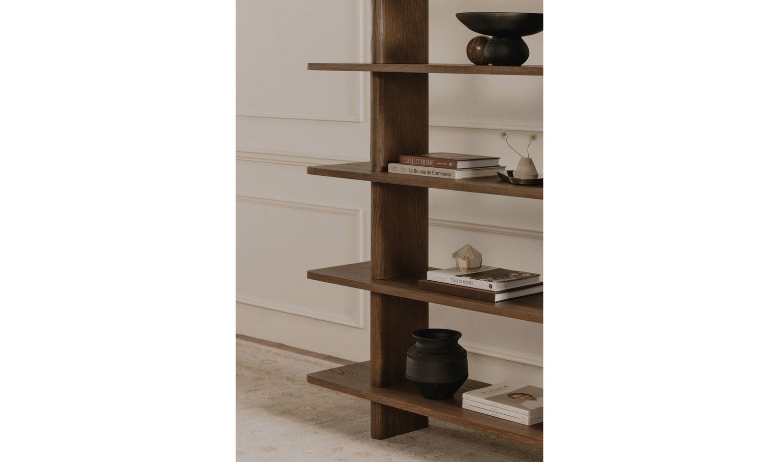 CASEY LARGE BOOKCASE DARK BROWN - Image 3