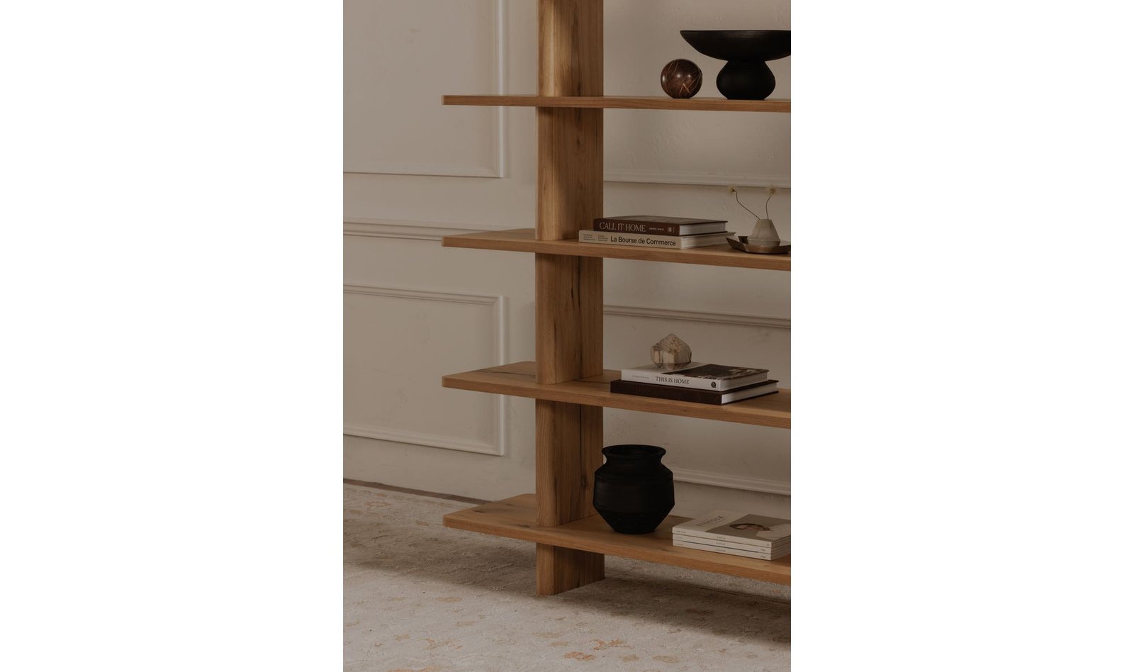 CASEY LARGE BOOKCASE RUSTIC OAK - Image 3