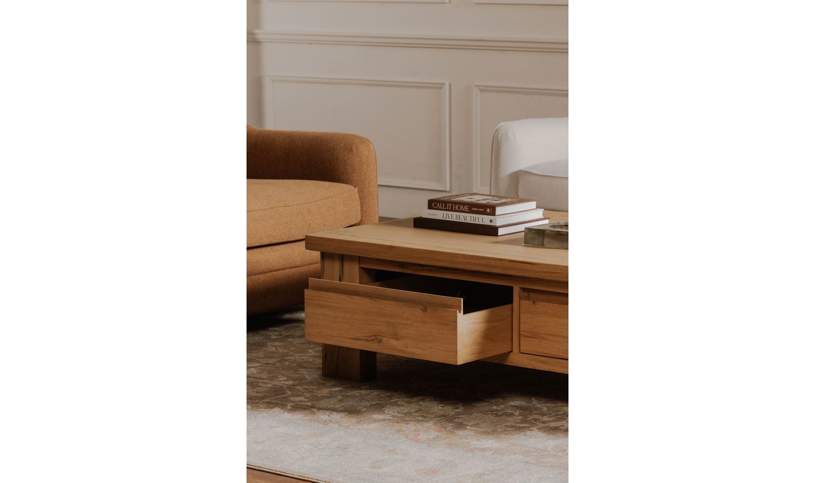 GRAHAM COFFEE TABLE RUSTIC OAK - Image 5