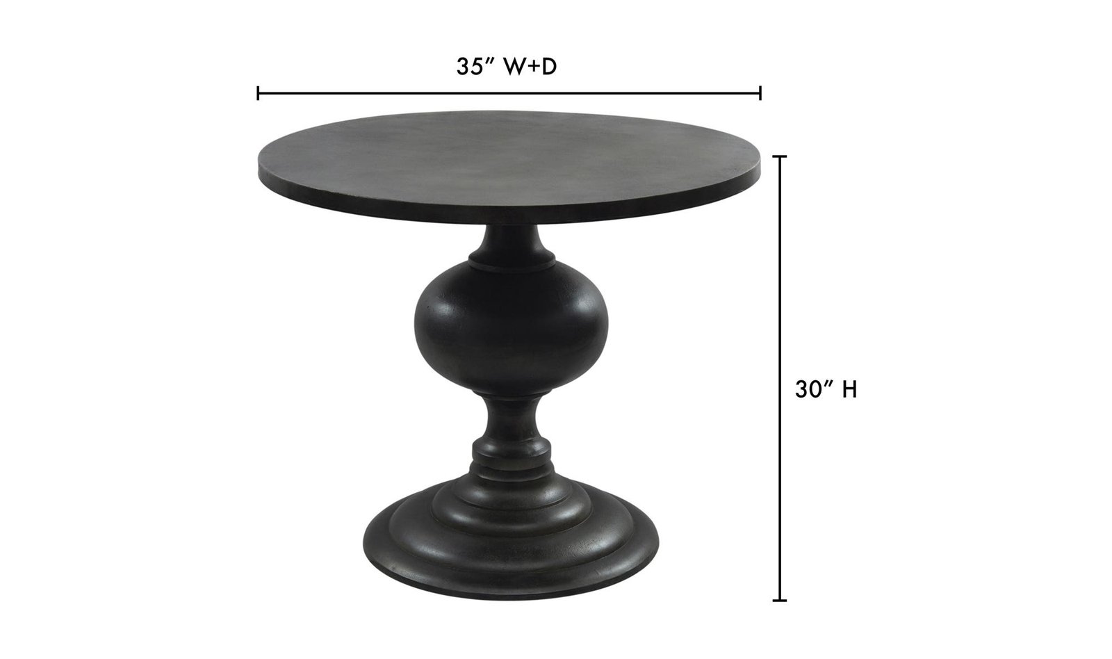 LEXIE DINING TABLE BLACK CAPPUCCINO - Image 3