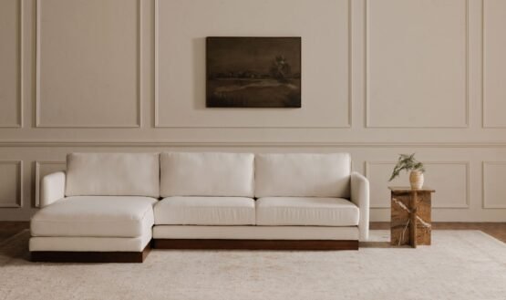 VERNON LEFT SECTIONAL WHITE BLACK BOUCLE - Image 2