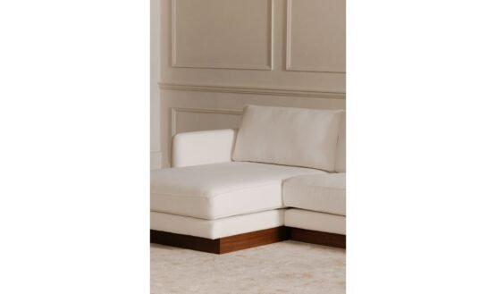 VERNON LEFT SECTIONAL WHITE BLACK BOUCLE - Image 3