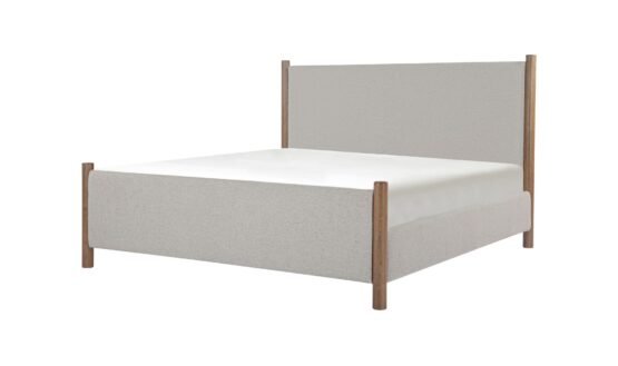 WARREN QUEEN BED BEIGE - Image 2