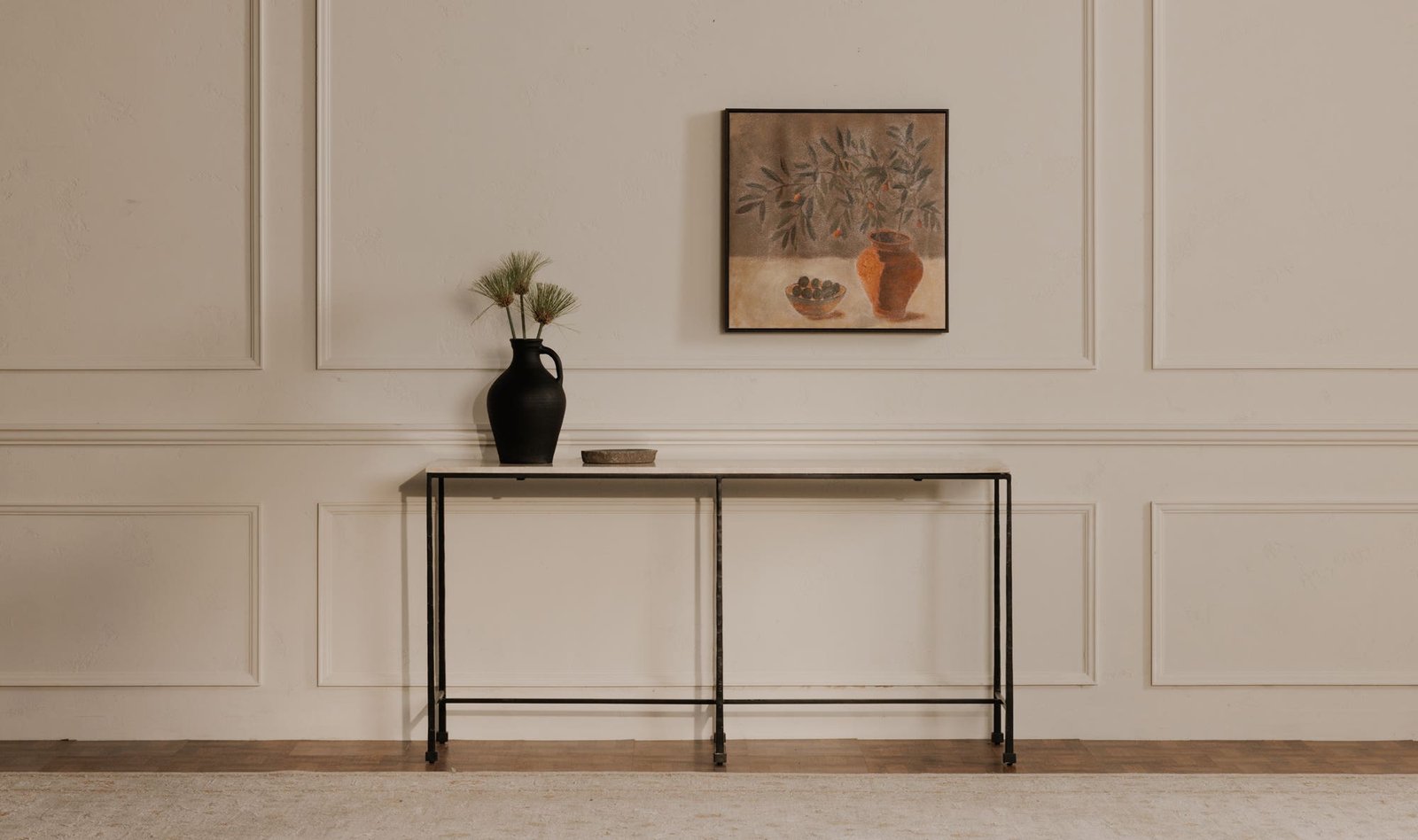 LYRA VASE BLACK TERRACOTTA AMBER - Image 3