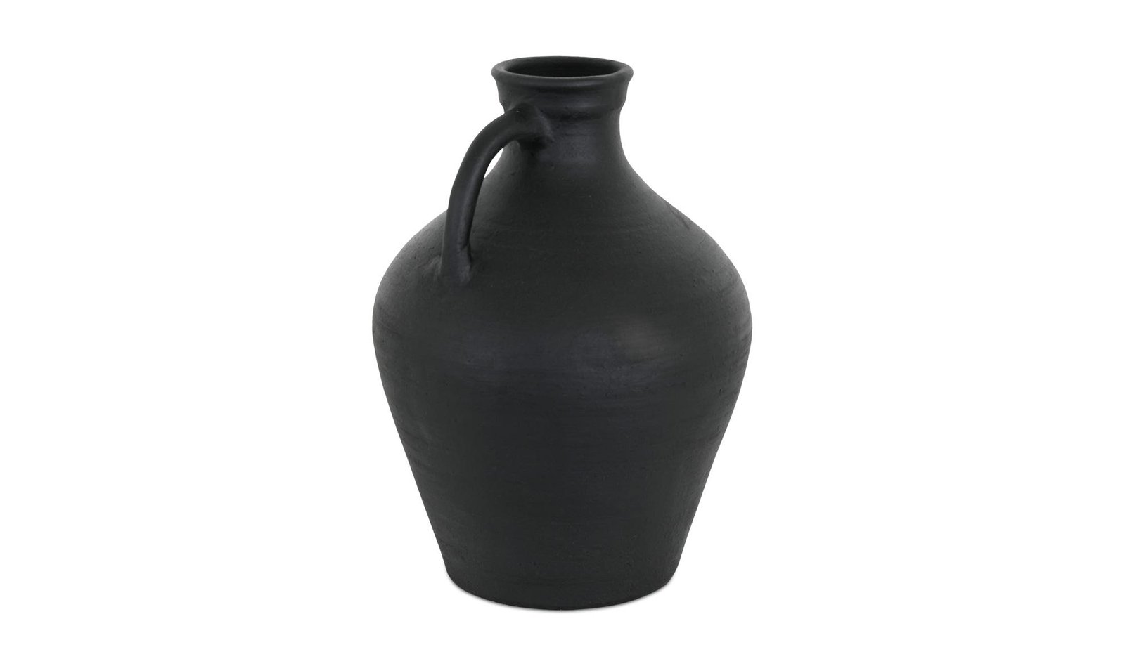 LYRA VASE BLACK TERRACOTTA AMBER - Image 5