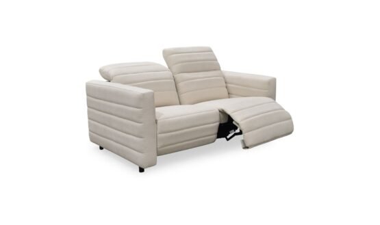 JUNO POWER RECLINER SOFA OFF WHITE - Image 3