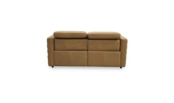 JUNO POWER RECLINER SOFA LEATHER TAN - Image 4