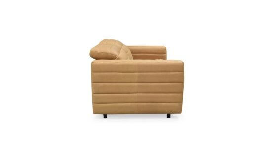 JUNO POWER RECLINER SOFA LEATHER TAN - Image 5