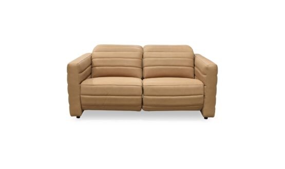 JUNO POWER RECLINER SOFA LEATHER TAN