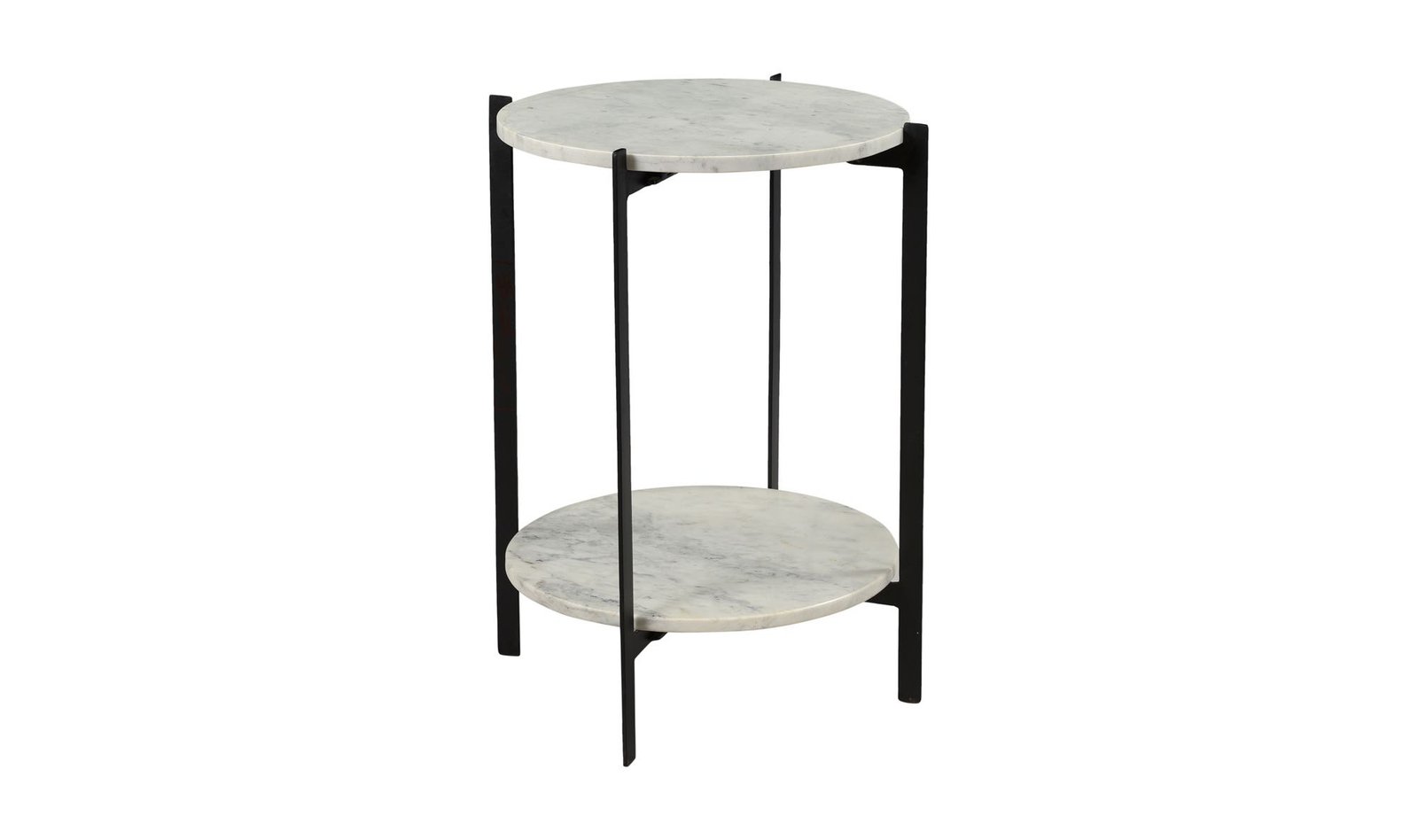 MELANIE ACCENT TABLE WHITE LIGHT BROWN - Image 3