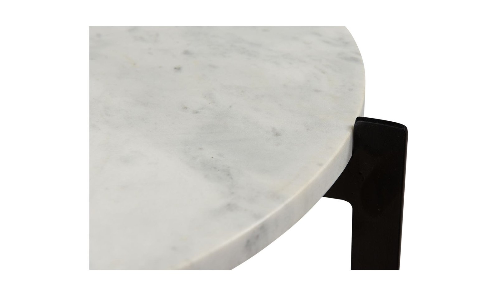 MELANIE ACCENT TABLE WHITE LIGHT BROWN - Image 5