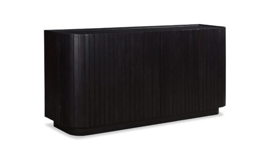 POVERA 4 DOOR SIDEBOARD BLACK - Image 3