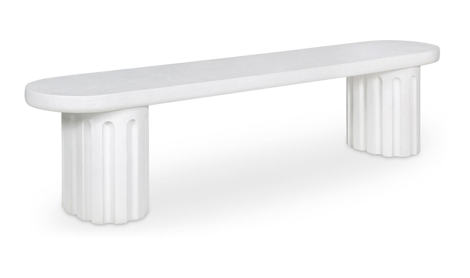 ERIS OUTDOOR DINING BENCH WHITE WALNUT - Image 4