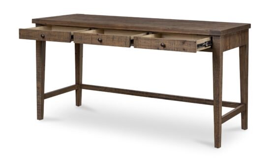 LIAM DESK AGED BROWN - Image 3