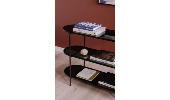 LOZZ CONSOLE TABLE BLACK DARK GREY - Image 3