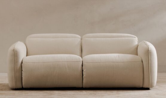 ELI POWER RECLINER SOFA WARM WHITE - Image 2