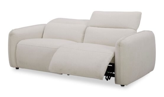 ELI POWER RECLINER SOFA WARM WHITE - Image 5