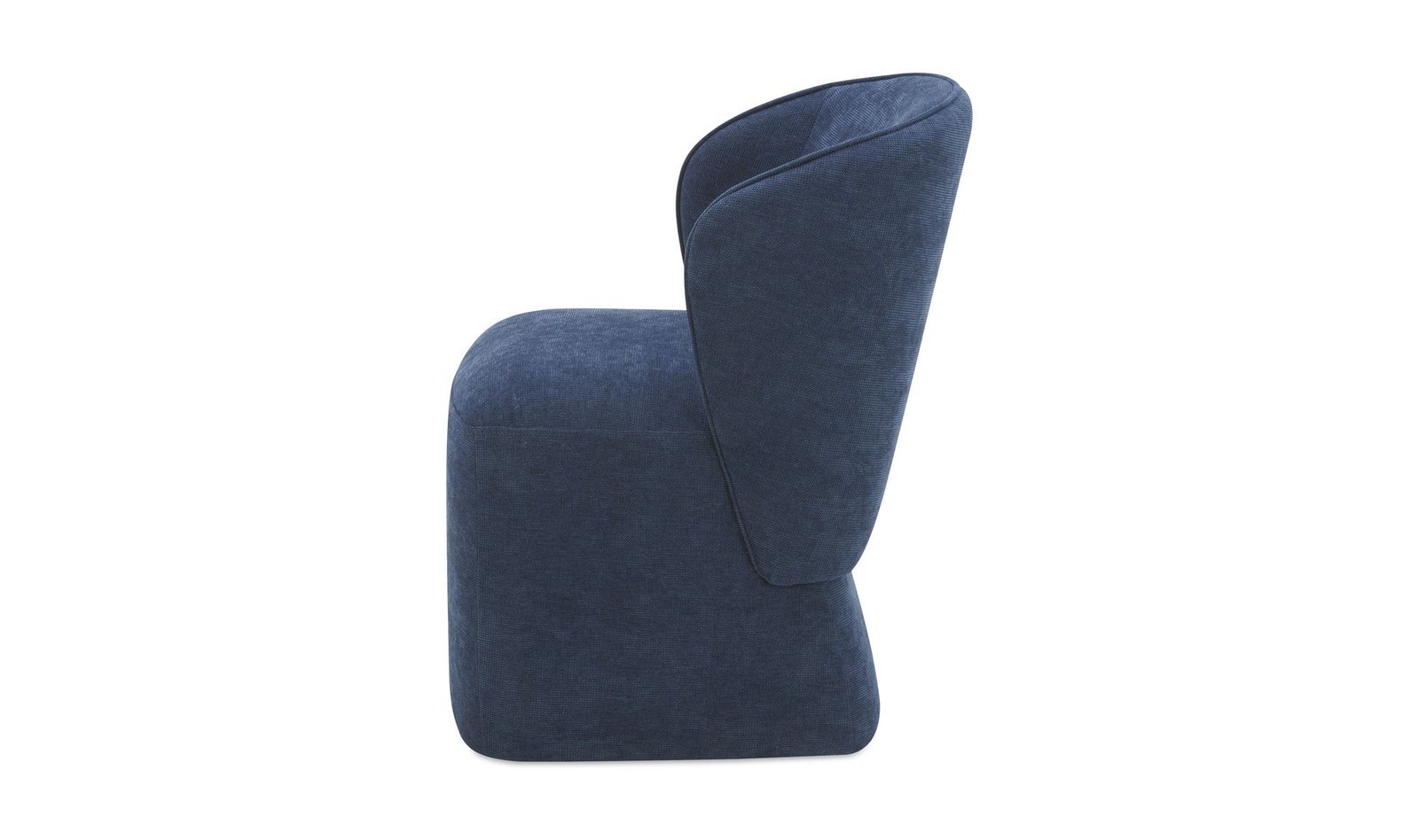 LARSON ROLLING DINING CHAIR NAVY BLUE - Image 5