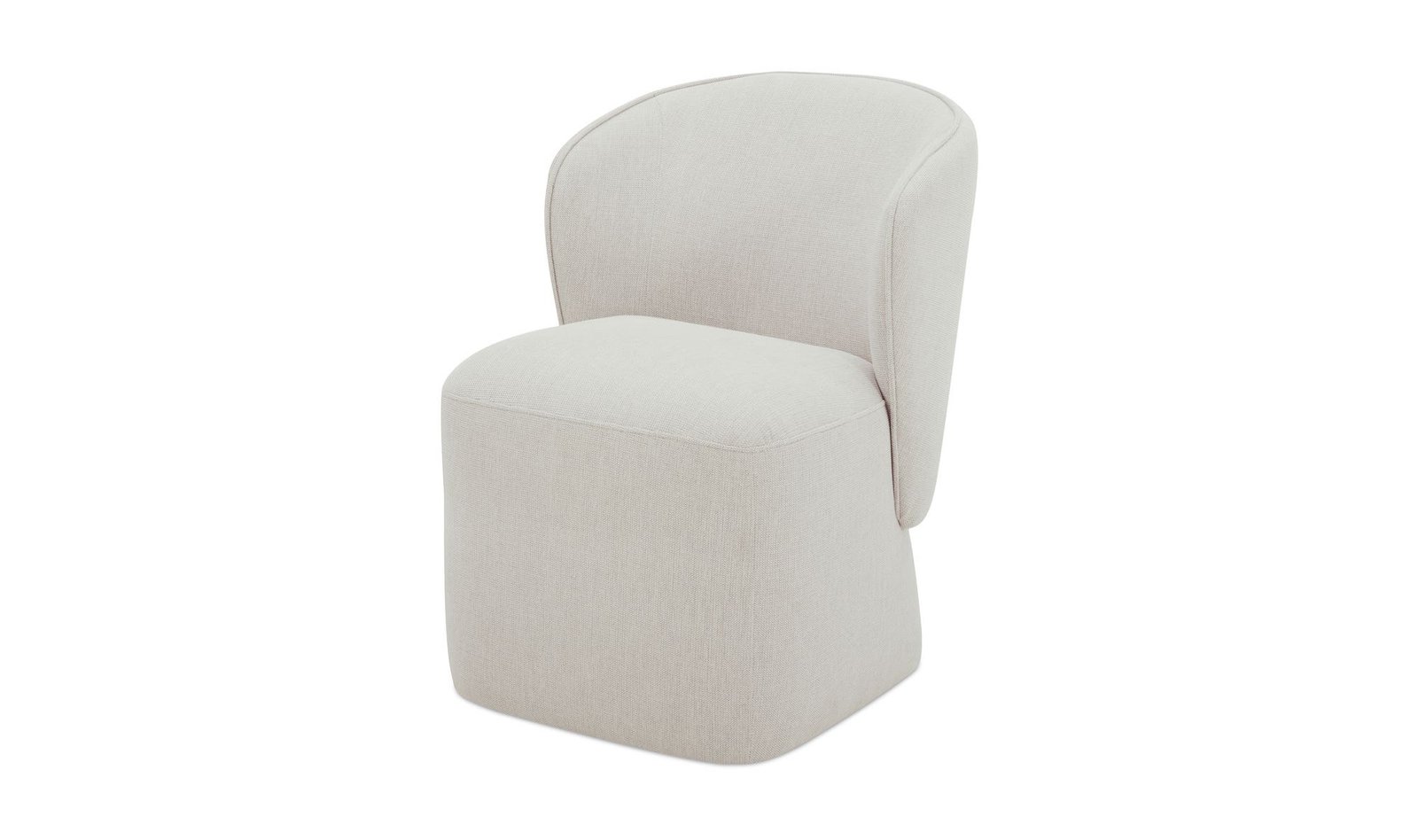 LARSON ROLLING DINING CHAIR HEATHER GREY - Image 4