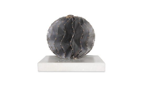 IRON ORB WHITE MARBLE LIGHT BROWN