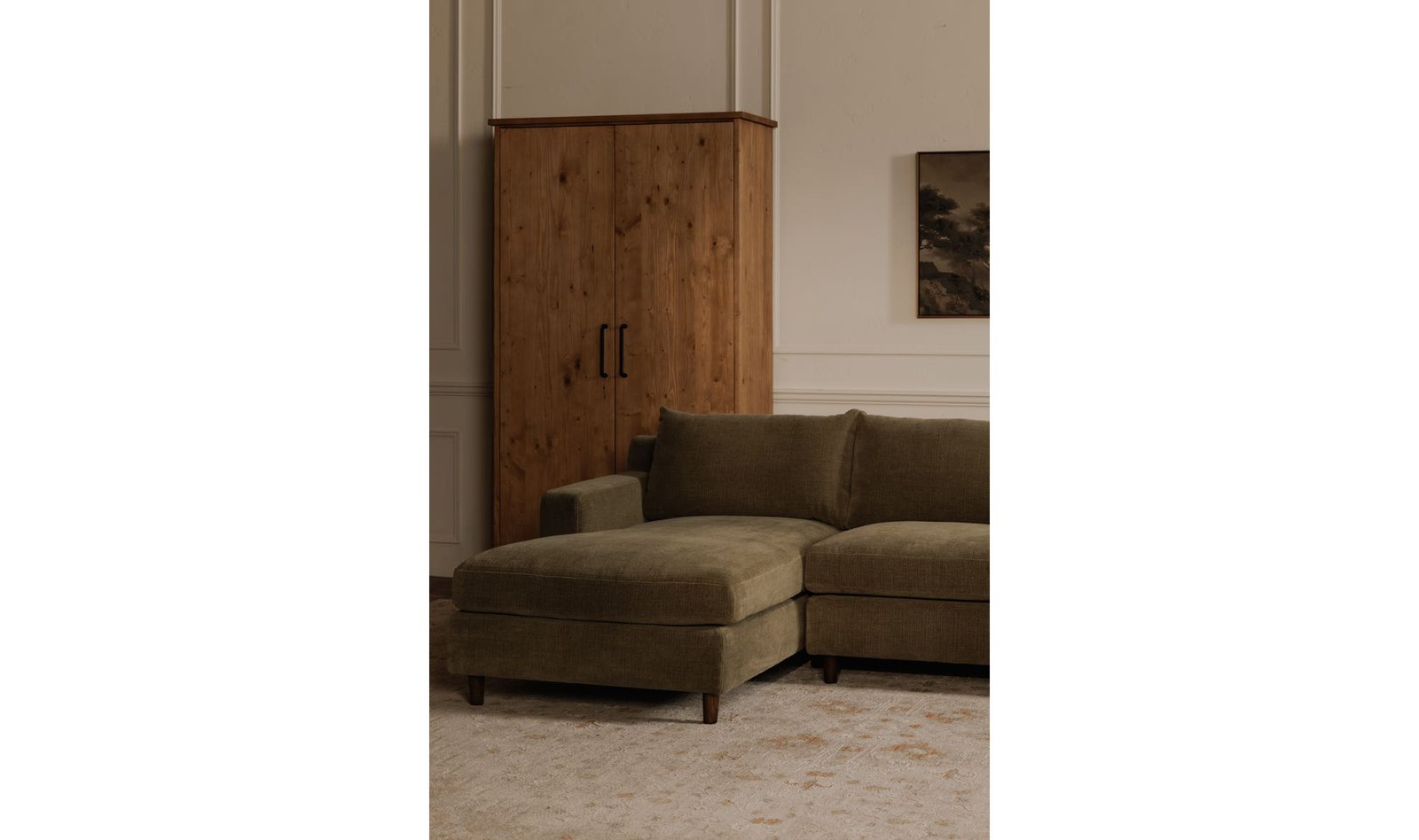HUTTON RIGHT SECTIONAL OLIVE TAUPE - Image 4