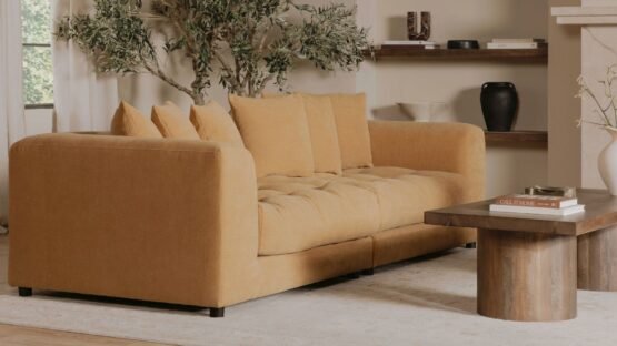 DAVIE SOFA GOLDEN YELLOW - Image 3