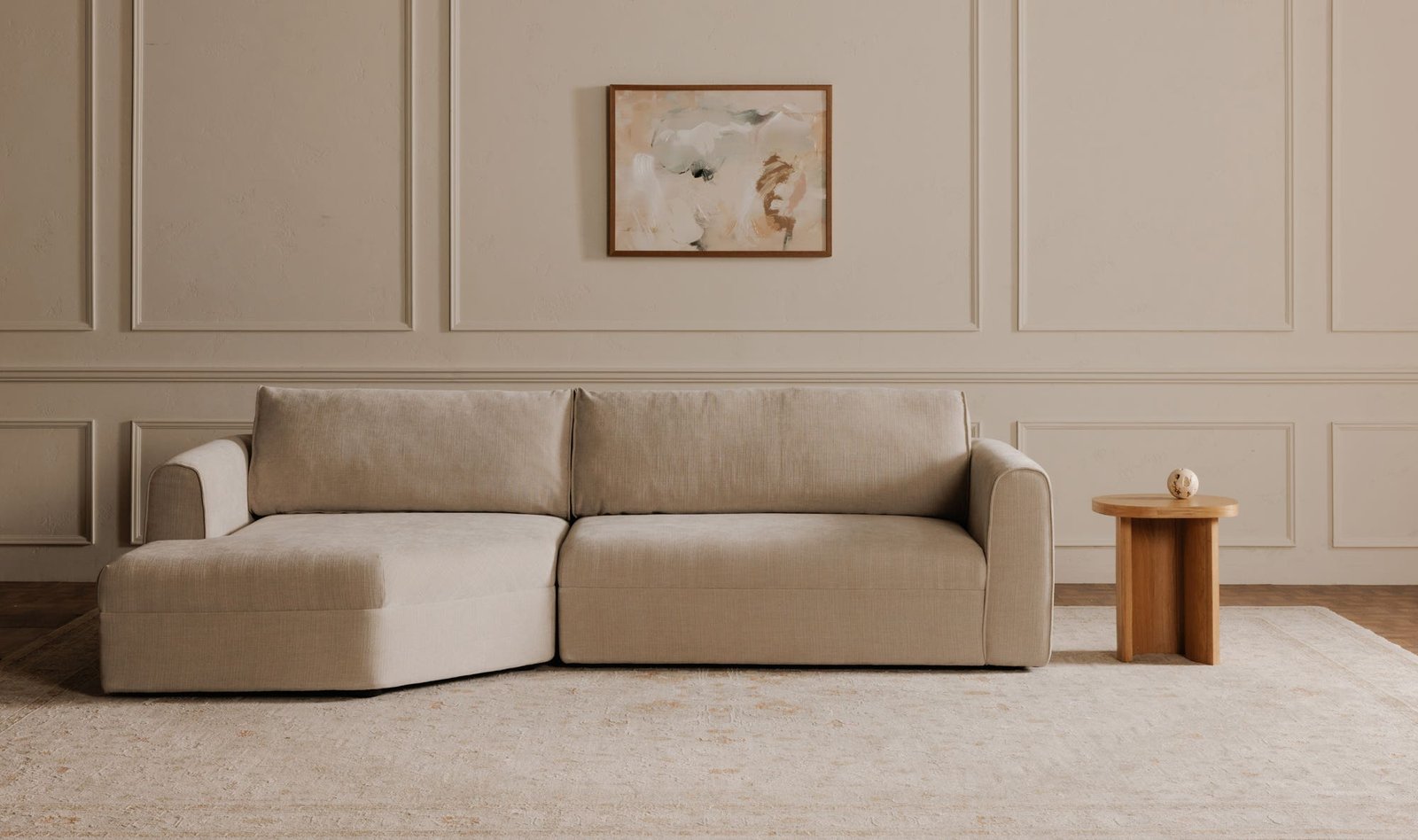 MADRID LEFT SECTIONAL COOL BEIGE OLIVE - Image 3