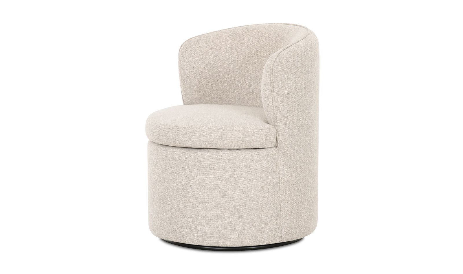 DANE SWIVEL DINING CHAIR OATMEAL - Image 4