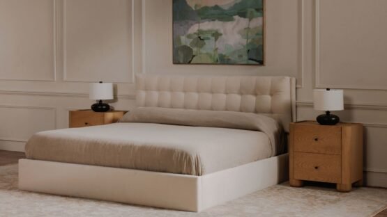 SEBASTION KING STORAGE BED CREAM - Image 4