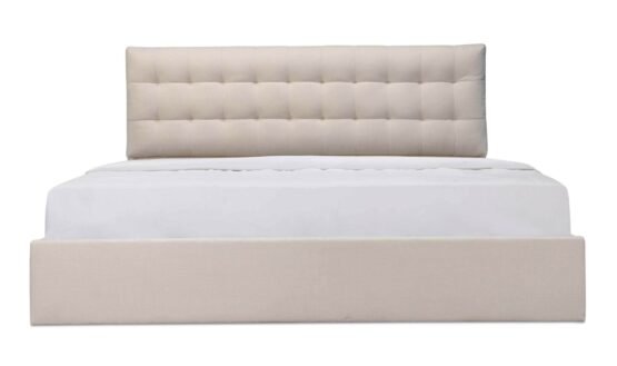 SEBASTION KING STORAGE BED CREAM