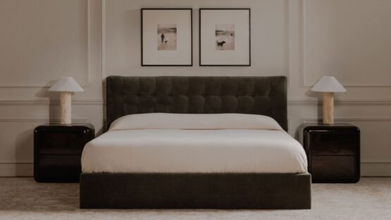 SEBASTION KING STORAGE BED GREEN - Image 2