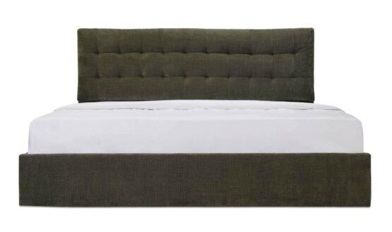 SEBASTION KING STORAGE BED GREEN