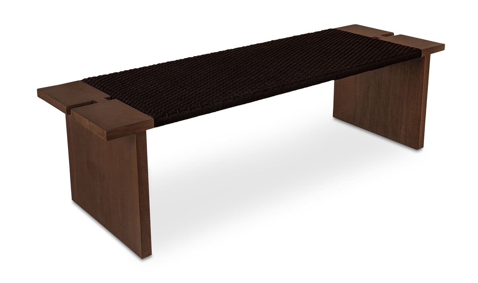 MERRITT OUTDOOR BENCH DARK BROWN - Image 3