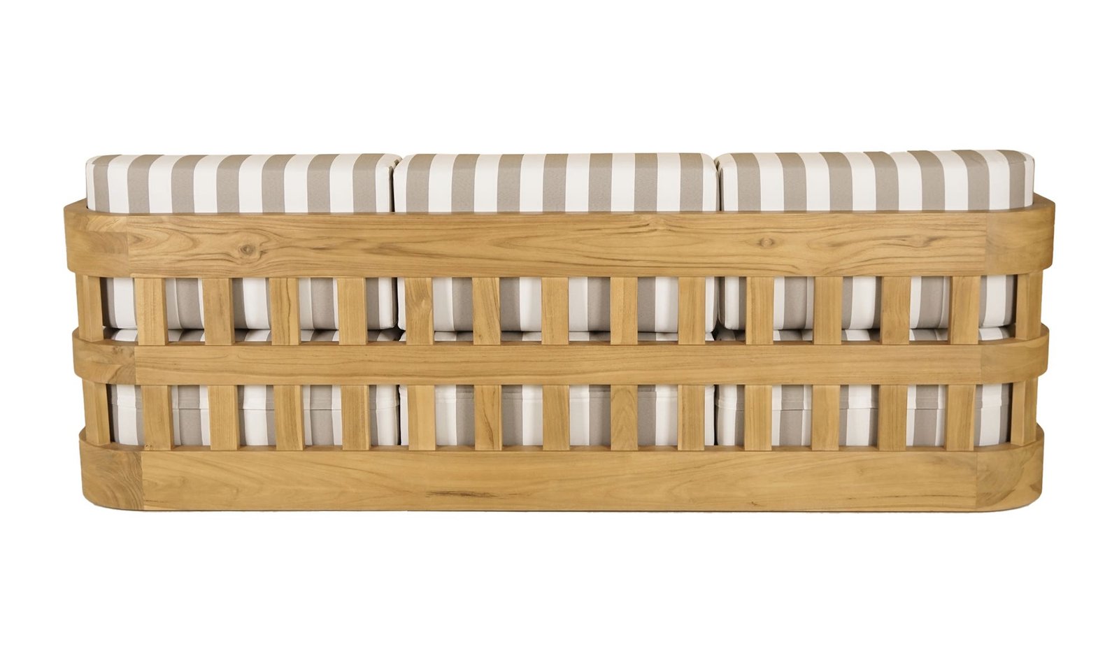 ADELAIDE OUTDOOR SOFA BROWN STRIPE - Image 4